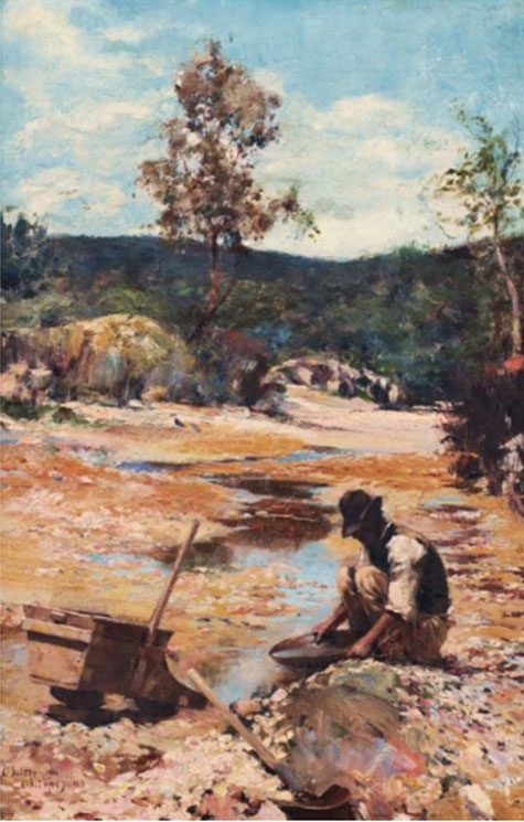 Walter Withers, Panning for Gold, 1893