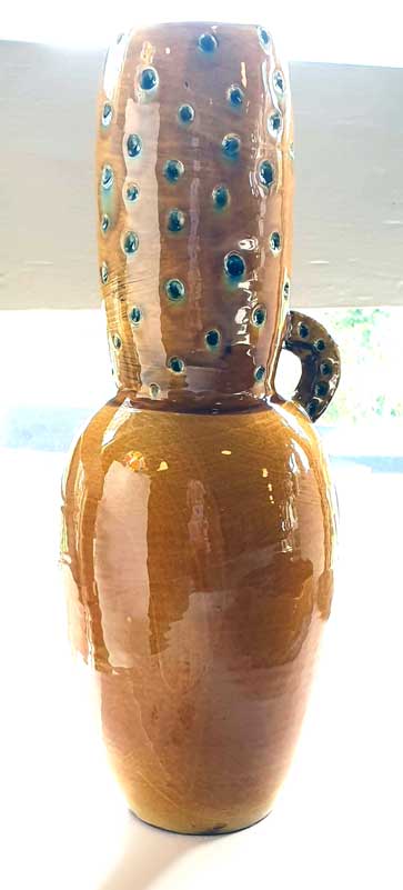 2022 Eltham Art Show Best Ceramic, Glass & Sculpture Golden Vase,  Jane Annois