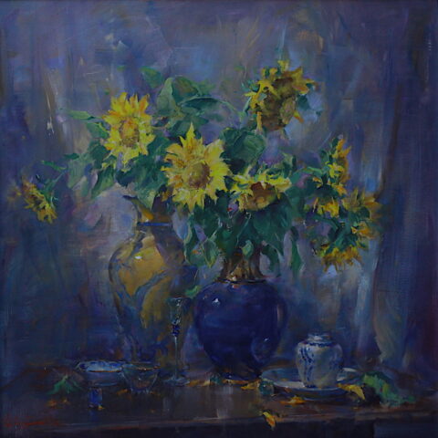Still Life with a Blue Vase